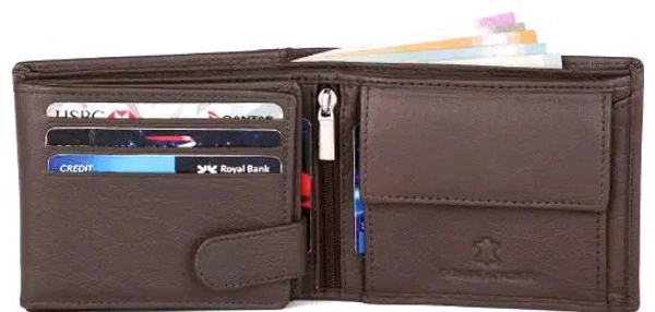 Trendy WildHorn Green RFID Protected 100% Genuine Leather Wallet for Men? - Mai Tai