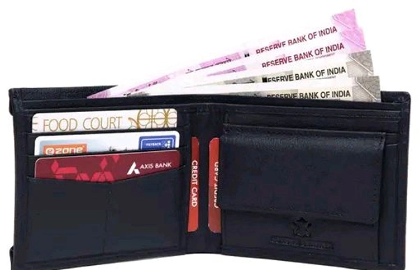 Hornwild WILDHORN Men's RFID Protected Leather Wallet and Pen Combo