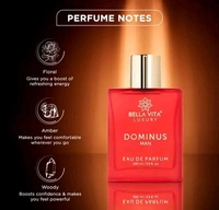 Bella Vita Organic Impact EDC Perfume For Men with Long Lasting Fragrance - 100 ml - Dominus