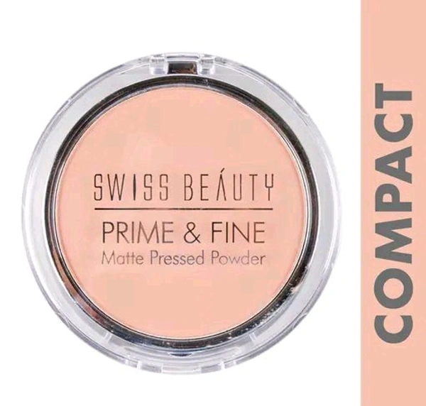 Swiss Beauty Matte Pressed Compact Powder SPF 15 - Nude Begie