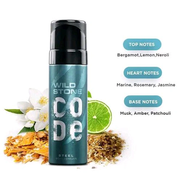 Wildstone Wild Stone CODE Steel Body Perfume Spray for Men, 150ml