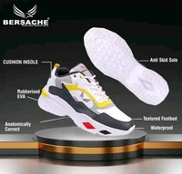 Bersache Men's Bersache Lightweight Casual Shoes with High-Quality Soles | Comfortable Shoes for Sneakers, Walking, Training, and Daily Wear - Yellow, IND-10