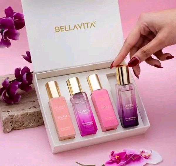 Bella Vita Organic Luxury Perfumes Gift Set for Women - 4x20 ml