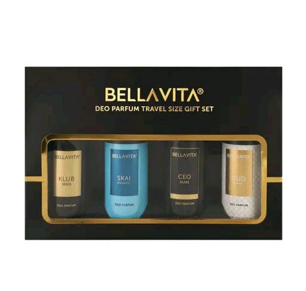 Bella Vita Perfume Deo Spray Travel Size Deodorant Gift Set - 50 ml x 4