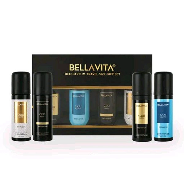 Bella Vita Perfume Deo Spray Travel Size Deodorant Gift Set - 50 ml x 4