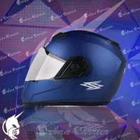 Urban Carrier ABS Material Shell Full Face Helmet, Unti UV Scratch Resistance Fog Resistance Visor - Blue