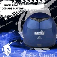 Urban Carrier ABS Material Shell Full Face Helmet, Unti UV Scratch Resistance Fog Resistance Visor - Blue