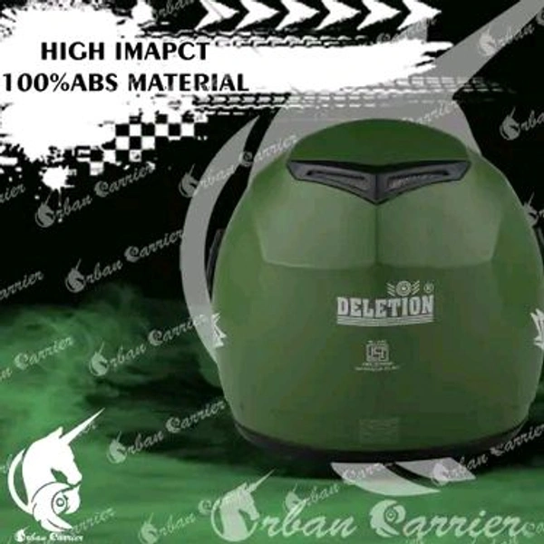 Urban Carrier ABS Material Shell Full Face Helmet, Unti UV Scratch Resistance Fog Resistance Visor - Green