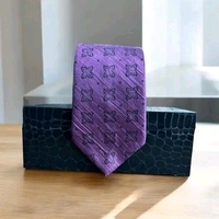 Necktie with Pocket square Lapel Pin Flawer and Brooch & Cufflinks Pair set