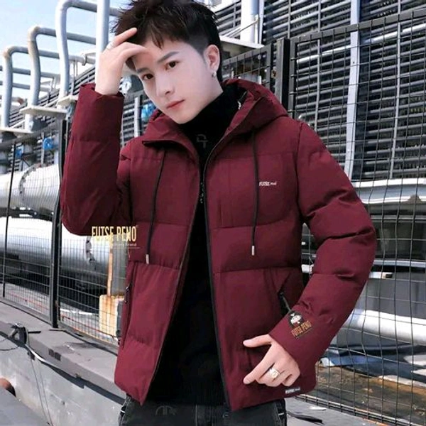 BOMBER JACKET - Maroon, M