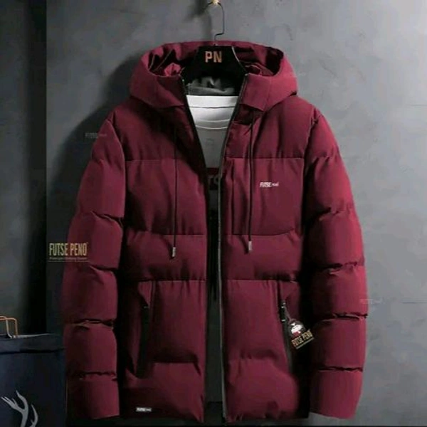 BOMBER JACKET - Maroon, L