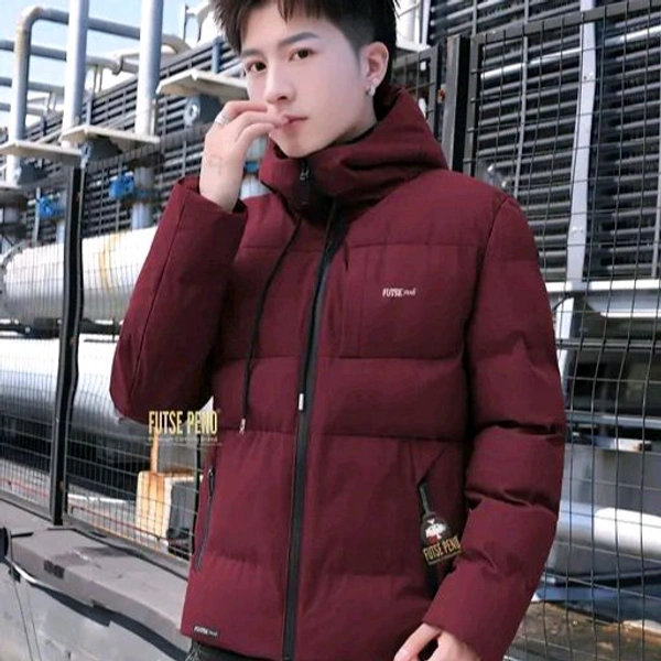 BOMBER JACKET - Maroon, L