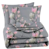 Anticca Home 100% Cotton Comforter Set With Bed Sheet 1+2, Comforter Size 90*90 and bed sheet Size 100*90 or pillow covers 18*28 inches 