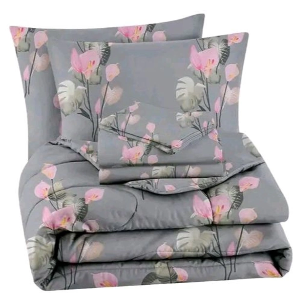 Anticca Home 100% Cotton Comforter Set With Bed Sheet 1+2, Comforter Size 90*90 and bed sheet Size 100*90 or pillow covers 18*28 inches 