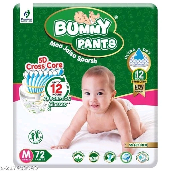 Parivar Healthcare Bummy pants Baby Daipers - NB (-3kg)