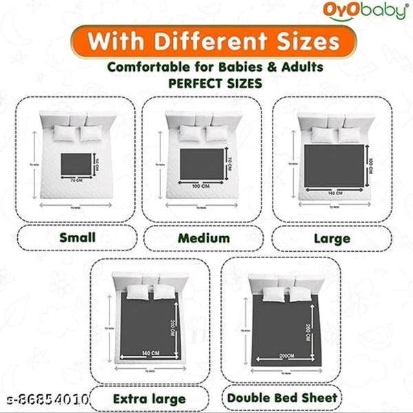 OYO BABY New Born Baby Urine Sheets Waterproof - 50cm×70cm