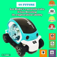 09 Future Car 360 Degree Rotating Musical and Stunt Toy Car for Kids with Flashing Light and Music Sound - 3 Years Plus