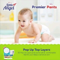 Little Angel Premier Baby Diaper Pants, New Born - 28 Count