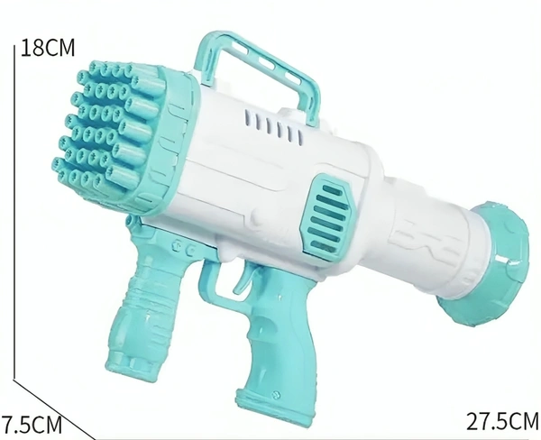Hyrex 32 Holes Bubble Gun with Bubble Solution Gun