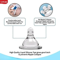 LuvLap Anti-Colic Slim/Regular Neck Essential Baby Feeding Bottle,Jungle tales 250ml. Pack of 1 - 250 ML