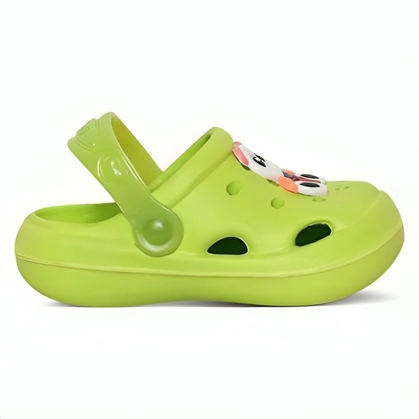 Firstcliq Kung Fu Panda Green Comfortable Kids Clogs - 2-2.5 Years
