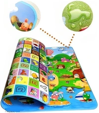 Multi-Colored Reversible Baby Play Mat