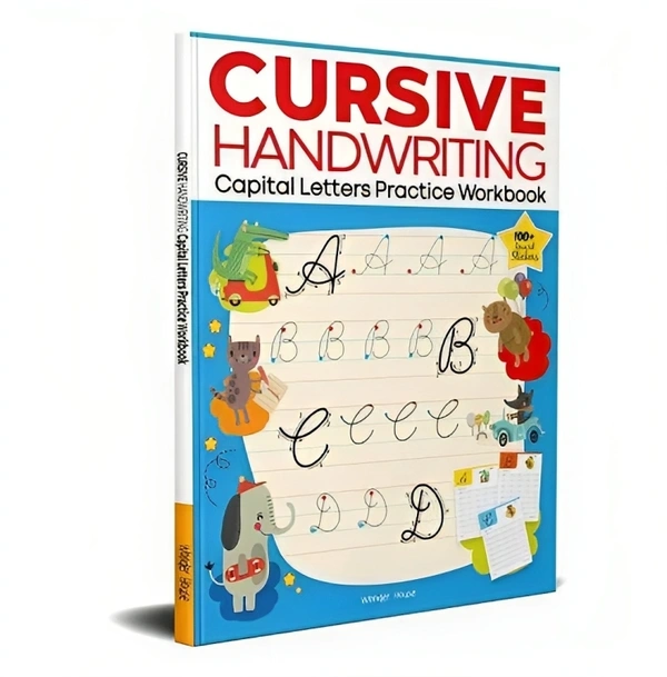 Animal-themed Cursive Writing Workbook