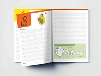 Animal-themed Cursive Writing Workbook