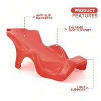 Dash Coco Anti Slip Plastic Bathtub with Toddler Bath Seat - Free Size