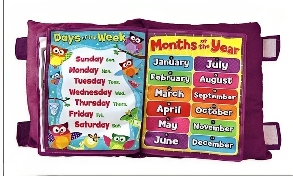Learning Pillow Book for Kids - Free Size