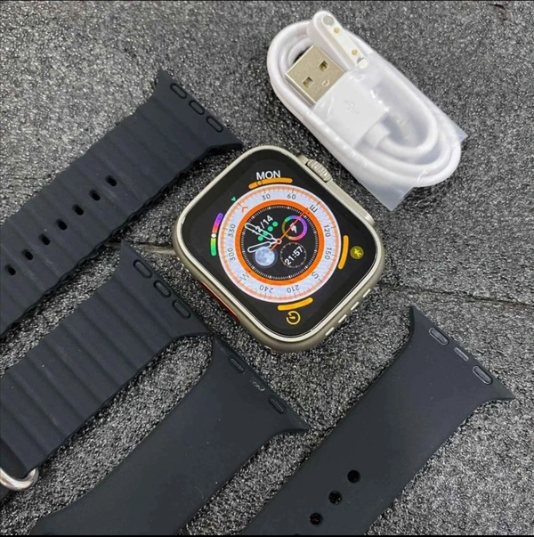 S8 Series 8 Ultra Smartwatch - 4G Simcard Supported Android Smartwatch - Black