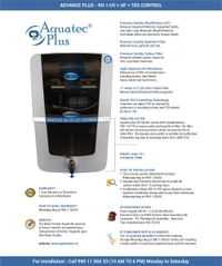 Advance Plus 12L RO+UV+UF+TDS Water Purifier for Home (White, Black)