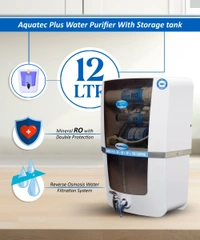 Advance Plus 12L RO+UV+UF+TDS Water Purifier for Home (White, Black)