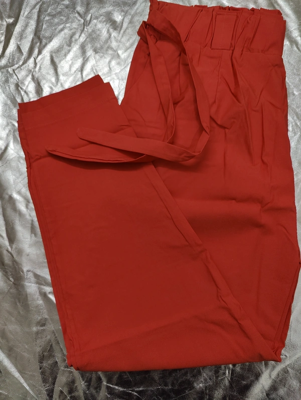 Stretch Cotton Straight Pants Size XXL - #dc6969