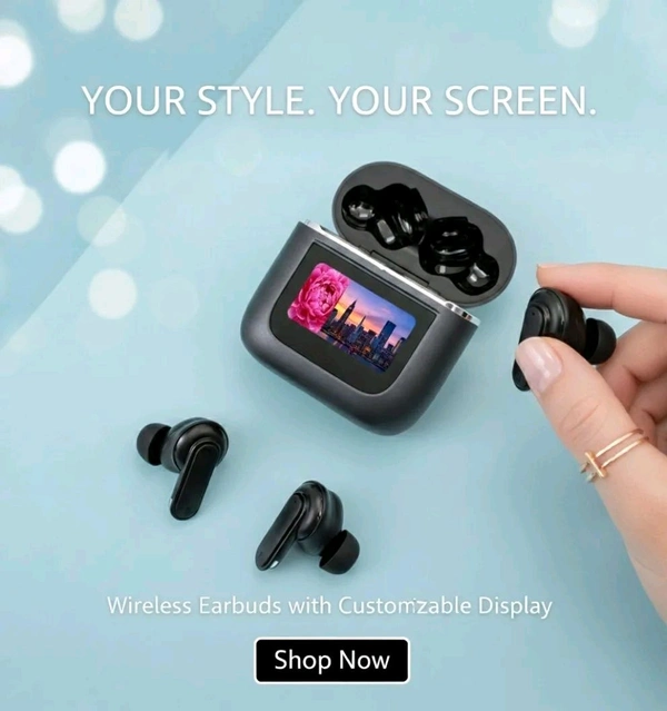 Rena New TWS Airpods With LED Screen