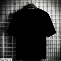 Mozzby Lifestyle Premium Cotton Half Sleeve Printed Tshirt for Men - Black, L