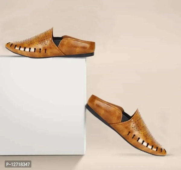 Austrich Men Stylish Mojari For Men - Tan, EURO42