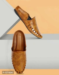 Austrich Men Stylish Mojari For Men - Tan, EURO42