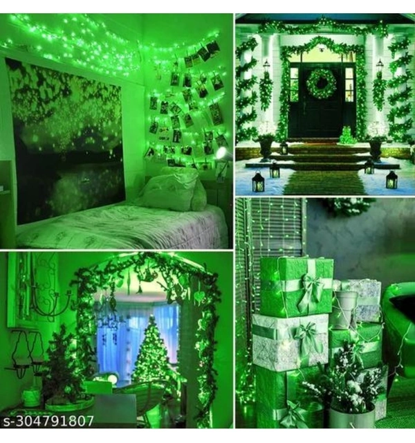 MPROW 11 Meter 40 LED Diwali Decorative Green Led String Light