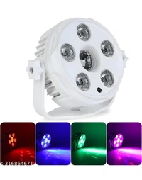 6 LED RGB Multi Color Images Reflection Multi Color Mixing Light for Disco / Party / DJ Club / Diwali / Birthday /Home Room Kids Xmas Party Bedroom Bar Club Show with USB Cable