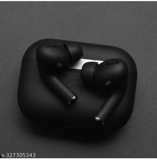 Airpods Pro With Wireless Charging Case Active noise cancellation enabled Bluetooth Headset (Black, True Wireless) - Black