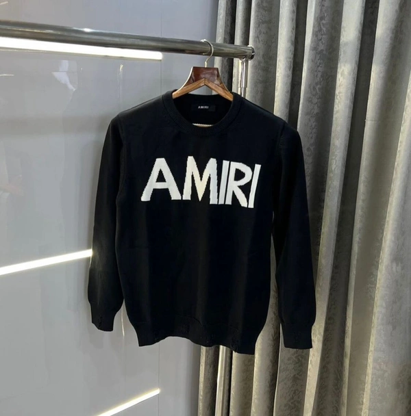 Amiri AmiRi Branded SweatShirt 280-300 GSM with Fleece - Black, M