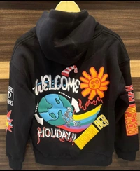 H & M H&M Branded Hoodie 280-300 GSM with Fleece - Black, M