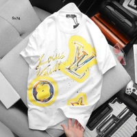 LoUis VuiTToN LoUiS VuiTToN Branded Tees 200 GSM Pure Cotton Heavy Quality - White, S