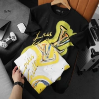 LoUis VuiTToN LoUiS VuiTToN Branded Tees 200 GSM Pure Cotton Heavy Quality - White, S