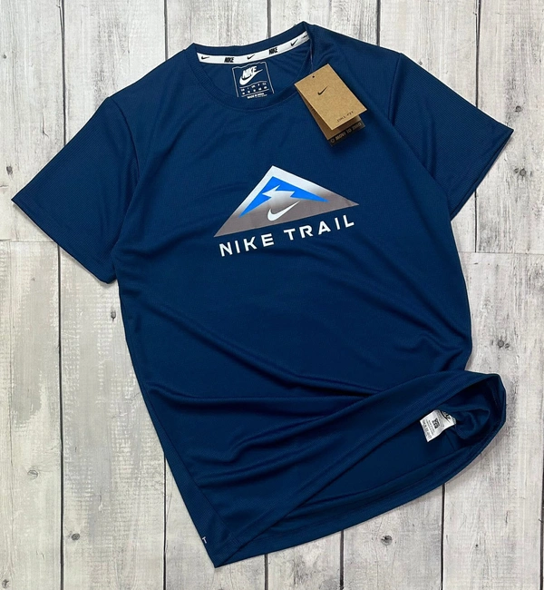 NikE Branded Tees 200 GSM Pure Cotton Heavy Quality - Dark Blue, 3XL