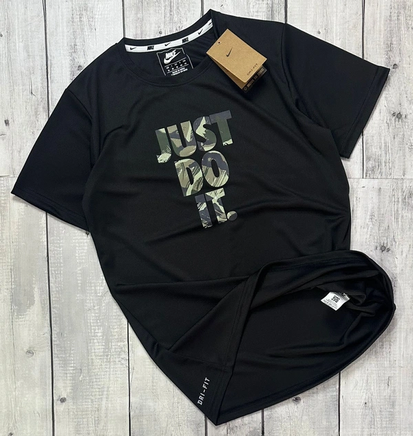 NikE Branded Tees 200 GSM Pure Cotton Heavy Quality - Black, 3XL