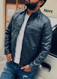 D & G Very Premium Quality D&G Leather Jacket Article - Black, M