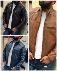 D & G Very Premium Quality D&G Leather Jacket Article - Black, M