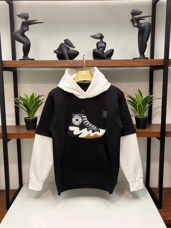 CONVERSE WINTER HOODIES FOR MEN - Black, L